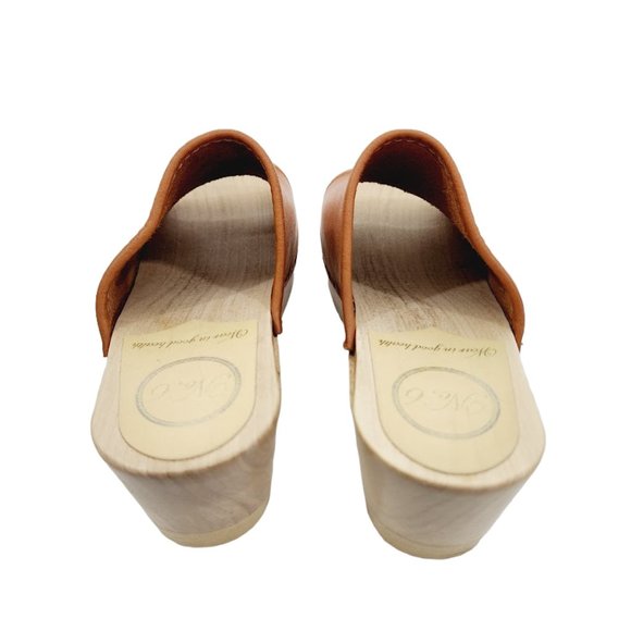 NO. 6 STORE DARIA CLOG ON MID HEEL IN PALOMINO - Picture 8 of 9